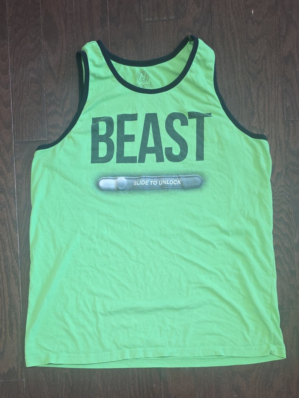 Green BEAST Graphic Tank with Black Trim